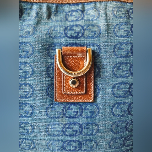 Gucci GG Denim Abbey Messenger Crossbody Bag - Picture 3 of 16